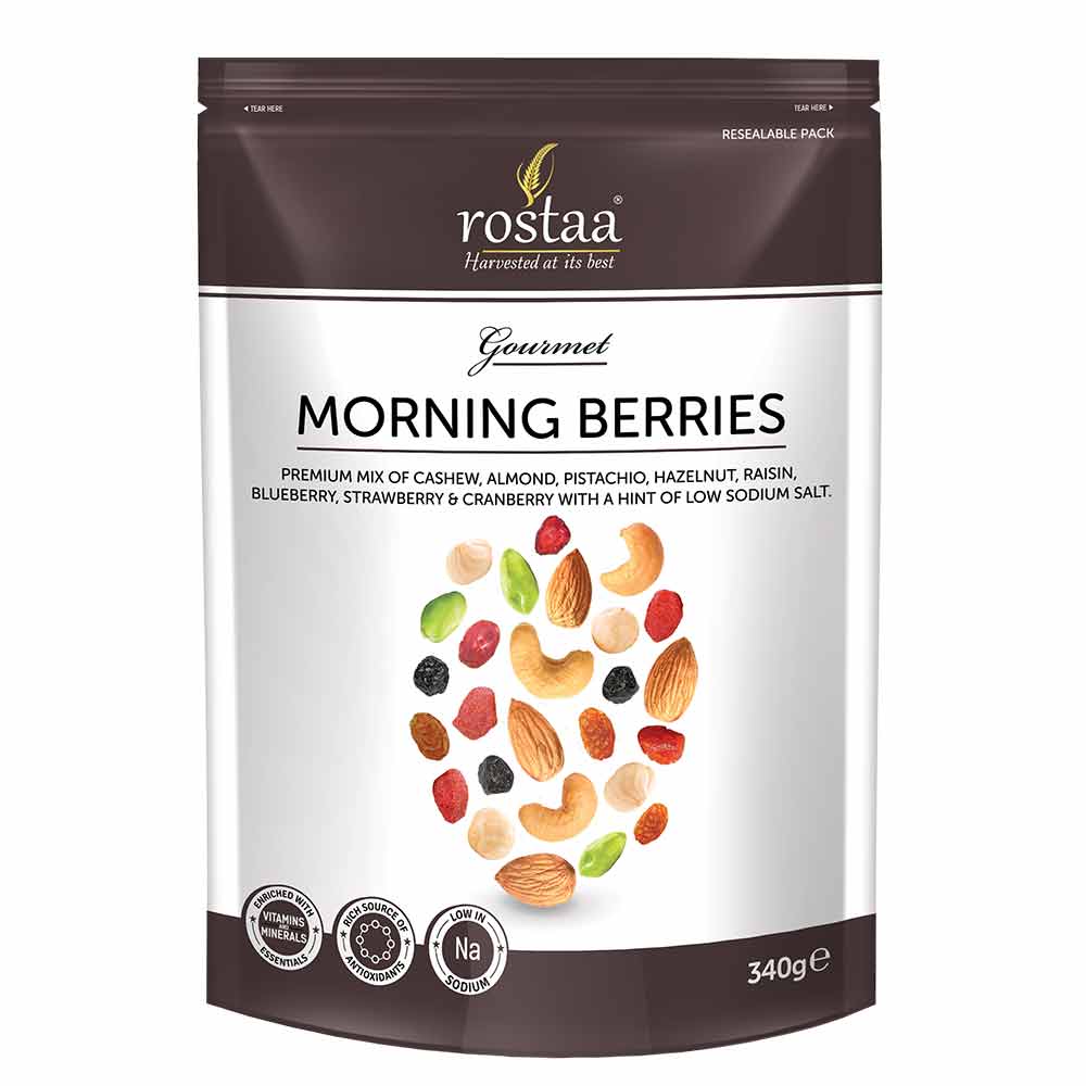 1 - Rostaa Morning Berries,  340 g  Unflavoured 