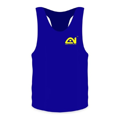 3 - Absolute Nutrition Dry Fit Gym Sando for Men,  Blue  Small 