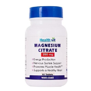 Healthvit Magnesium Citrate (200 mg), Unflavoured 60 tablet(s)