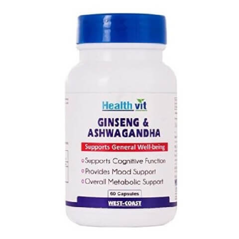 Healthvit Ginseng & Ashwagandha, 60 capsules Healthvit Ginseng & Ashwagandha, 60 capsules