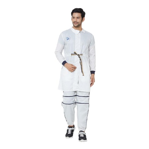 Zero Risque Fearless Fashion Adjustable Coat,  White  Large 