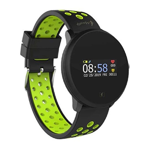 MevoFit Race Dive Smartwatch,  Black & Green 