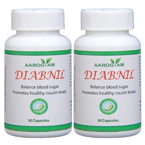 Aarogyam Diabnil Capsules, 90 capsules - Pack of 2 Aarogyam Diabnil Capsules, 90 capsules - Pack of 2