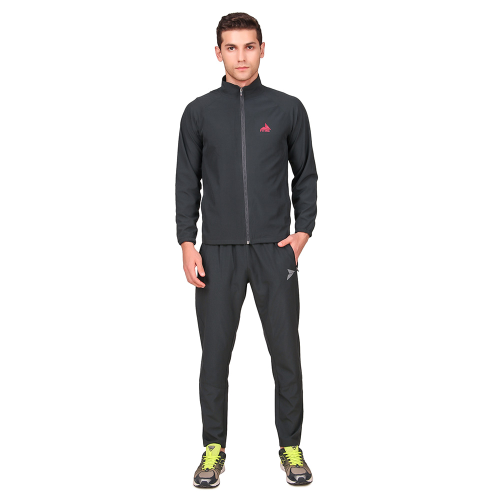 3 - Fitinc Men's Polycotton Regular Fit Track Suit with Two Zipper Pockets,  Grey  XL 