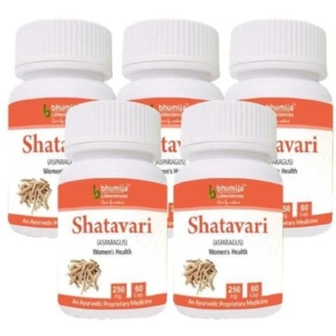 Bhumija Shatavari, 60 capsules - Pack of 5 Bhumija Shatavari, 60 capsules - Pack of 5