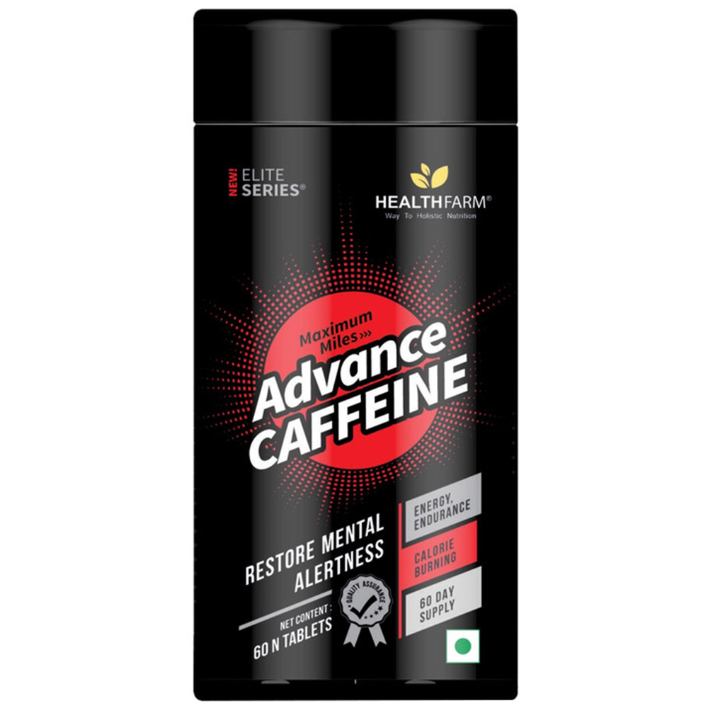 1 - Healthfarm Elite Series Maximum Miles Advance Caffeine,  60 tablet(s)  Unflavoured 