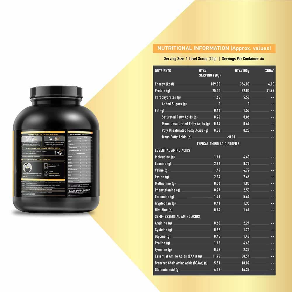 1 - MuscleBlaze Whey Gold with Protein Shaker OP,  4.4 lb  Rich Milk Chocolate 