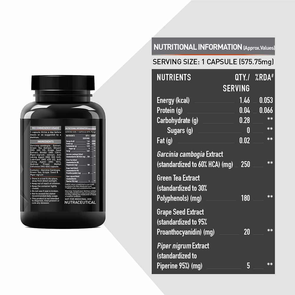 3 - MuscleBlaze Burner (Pack of 2) OP,  90 capsules  Unflavoured 