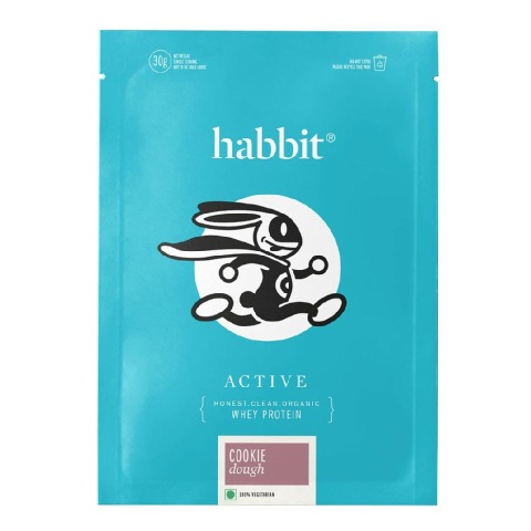 1 - Habbit Active Whey Protein Blend,  1.98 lb  30 Servings, Cookie Dough 