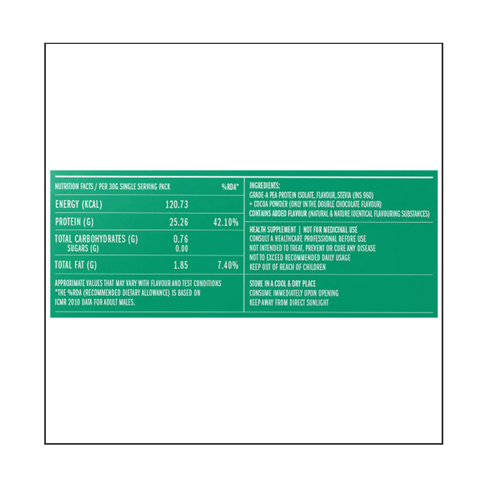 supplement - Habbit Green Pea Protein Isolate,  0.99 lb  15 Servings, Cafe Latte 