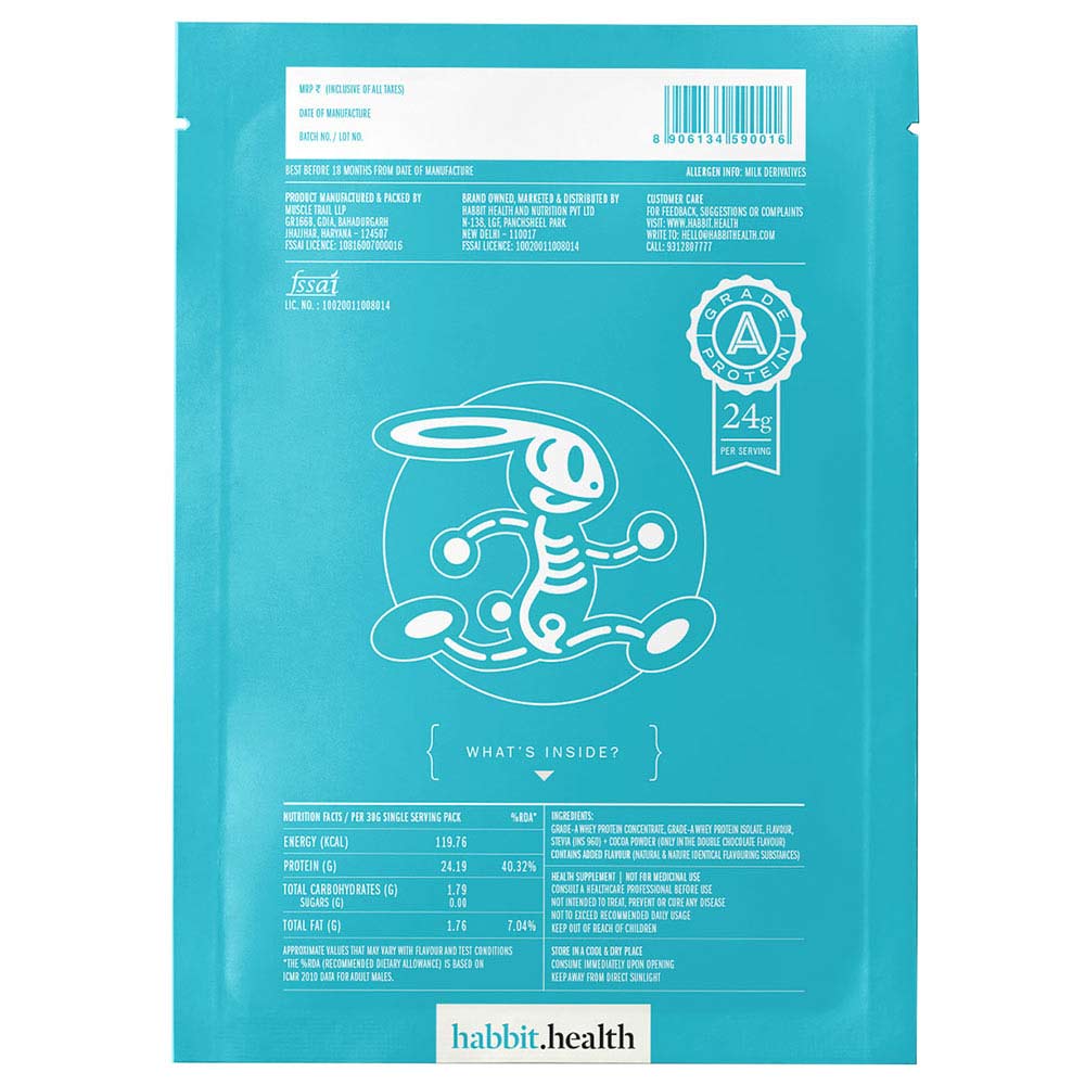 supplementinfo - Habbit Active Whey Protein Blend,  0.99 lb  15 Servings, Cookie Dough 