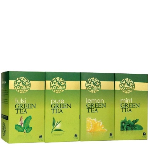 Laplant Green Tea Pack, 100 Piece(s)/Pack Combo 2 (Pure, Lemon, Tulsi & Mint) Laplant Green Tea Pack, 100 Piece(s)/Pack Combo 2 (Pure, Lemon, Tulsi & Mint)