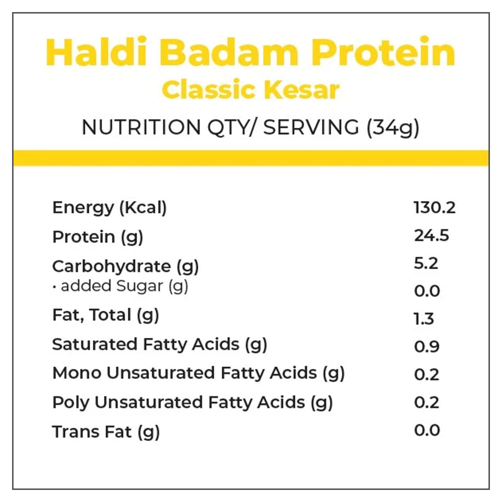 nutrition - Foodstrong Haldi Badam Protein,  1.19 lb  Classic Kesar 