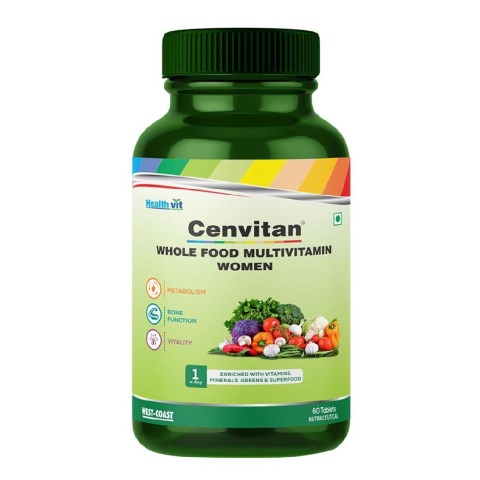 2 - Healthvit Cenvitan Whole Food Multivitamin for Women, 60 tablet(s) Unflavoured
