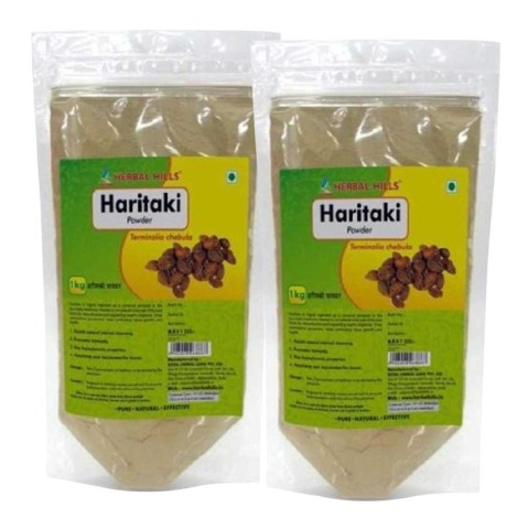 Herbal Hills Haritaki Powder, 1 kg - Pack of 2 Herbal Hills Haritaki Powder, 1 kg - Pack of 2