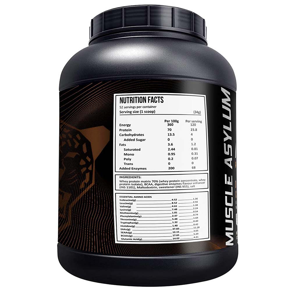 supplementinfo - Muscle Asylum Muscle Whey Protein Powder,  4.4 lb  Double Chocolate 