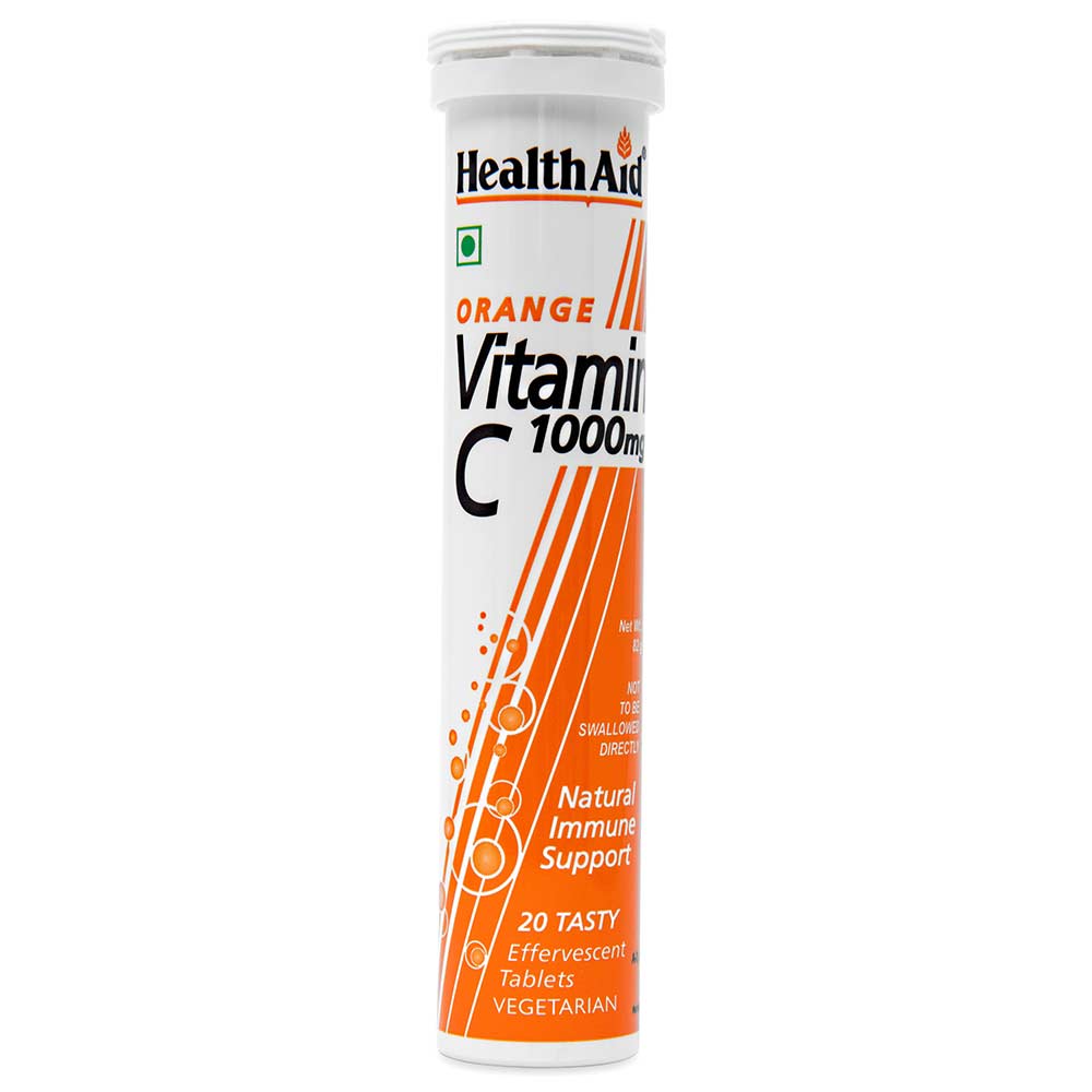 HealthAid Vitamin C (1000 mg), 20 tablet(s) Orange online in India