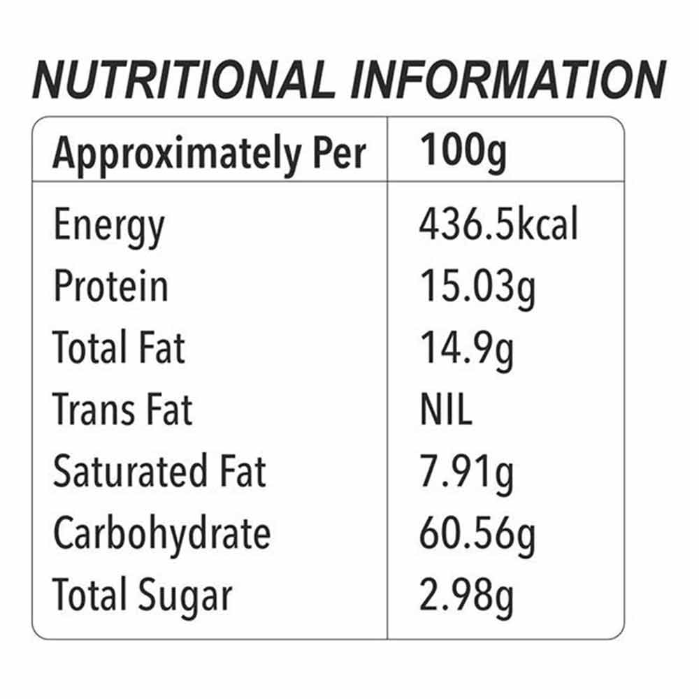 nutrition - The Green Snack Co. Roasted Namkeen - Pack of 4,  Teekha Masala  100 g 