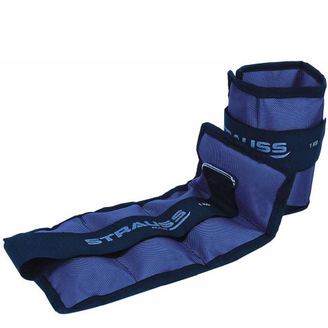 Strauss Ankle Weight (Pair),  Blue  1 kg 