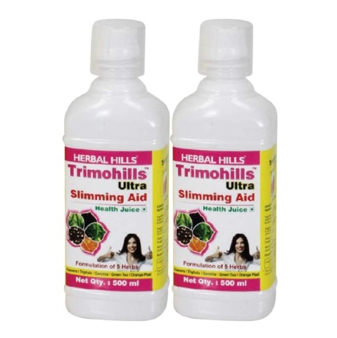 Herbal Hills Trimohills Ultra Health Juice - Pack of 2, Natural 500 ml Herbal Hills Trimohills Ultra Health Juice - Pack of 2, Natural 500 ml
