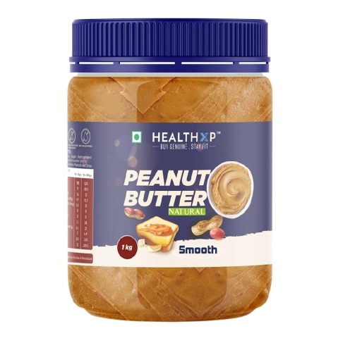 1 - HealthXP Essential Series Peanut Butter,  1 kg  Natural Smooth 