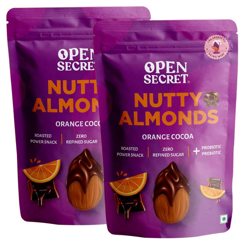 1 - Open Secret Nutty Almonds,  Orange Cocoa Pack of 2  135 g 