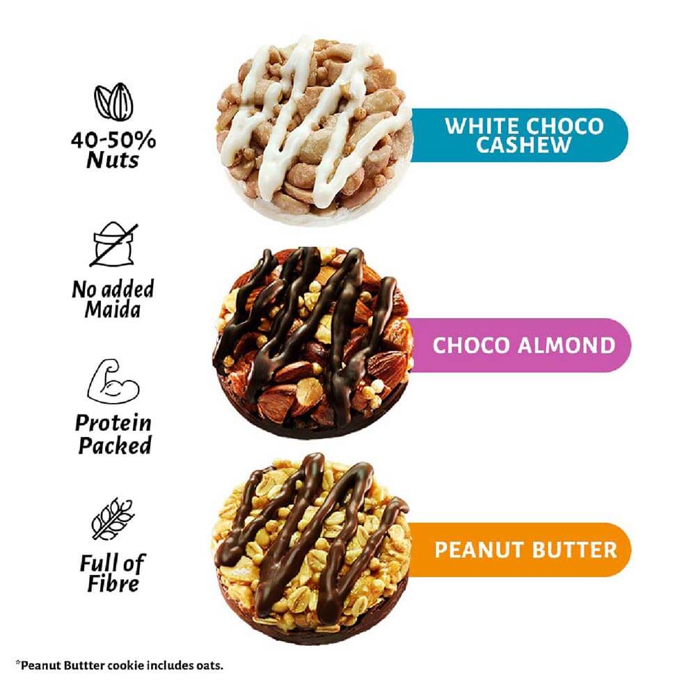 4 - Open Secret Nutty Cookies,  2 Cookie(s)/Pack  Assorted Pack of 12 
