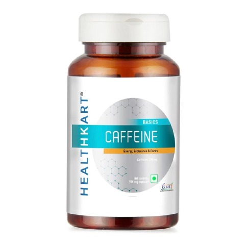 5 - HealthKart Caffeine 200 mg OP,  90 capsules  Unflavoured 