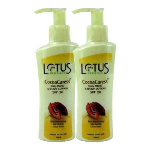 Lotus Herbals Daily Body Lotion, 250 ml Cocoa Caress - Pack of 2 Lotus Herbals Daily Body Lotion, 250 ml Cocoa Caress - Pack of 2