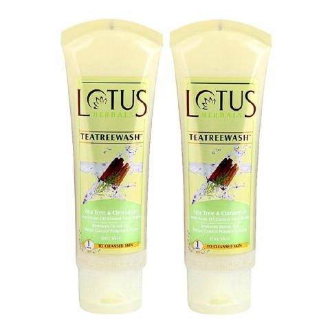 Lotus Herbals Anti-Acne Oil Control Face Wash, 120 g for Oily Skin - Pack of 2 Lotus Herbals Anti-Acne Oil Control Face Wash, 120 g for Oily Skin - Pack of 2