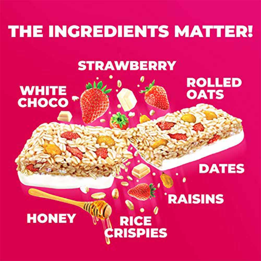 3 - ASAP Limited Edition CSK Healthy Granola Bars,  12 bar(s)  Fruit Oats & White Choco 