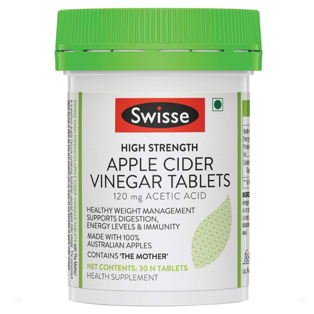 1 - Swisse High Strength Apple Cider Vinegar,  30 tablet(s)  Unflavoured 