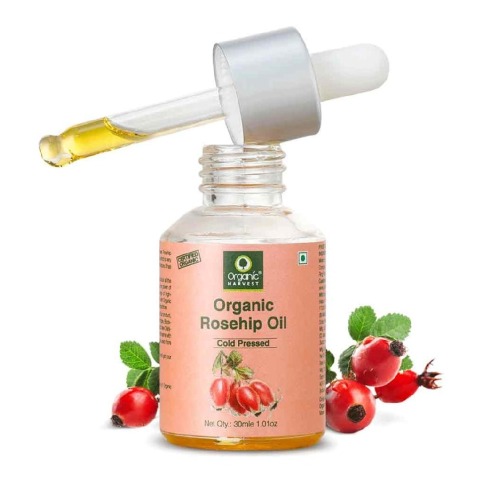 1 - Organic Harvest Cold-Pressed Rosehip Oil,  30 ml  for All Skin & Hair Types 