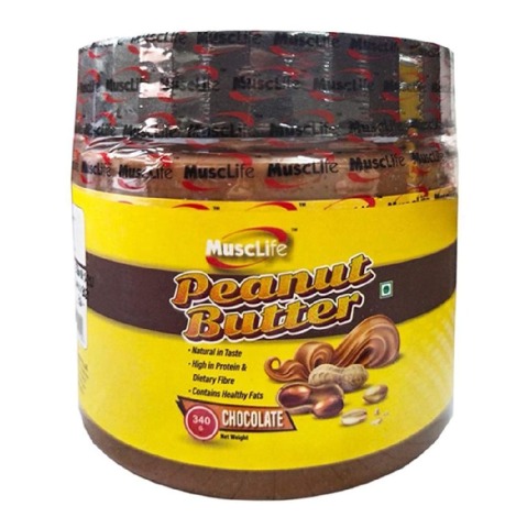 1 - Musclife Peanut Butter,  0.340 kg  Chocolate 