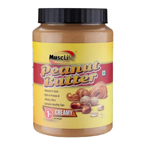 1 - Musclife Peanut Butter,  1 kg  Creamy 