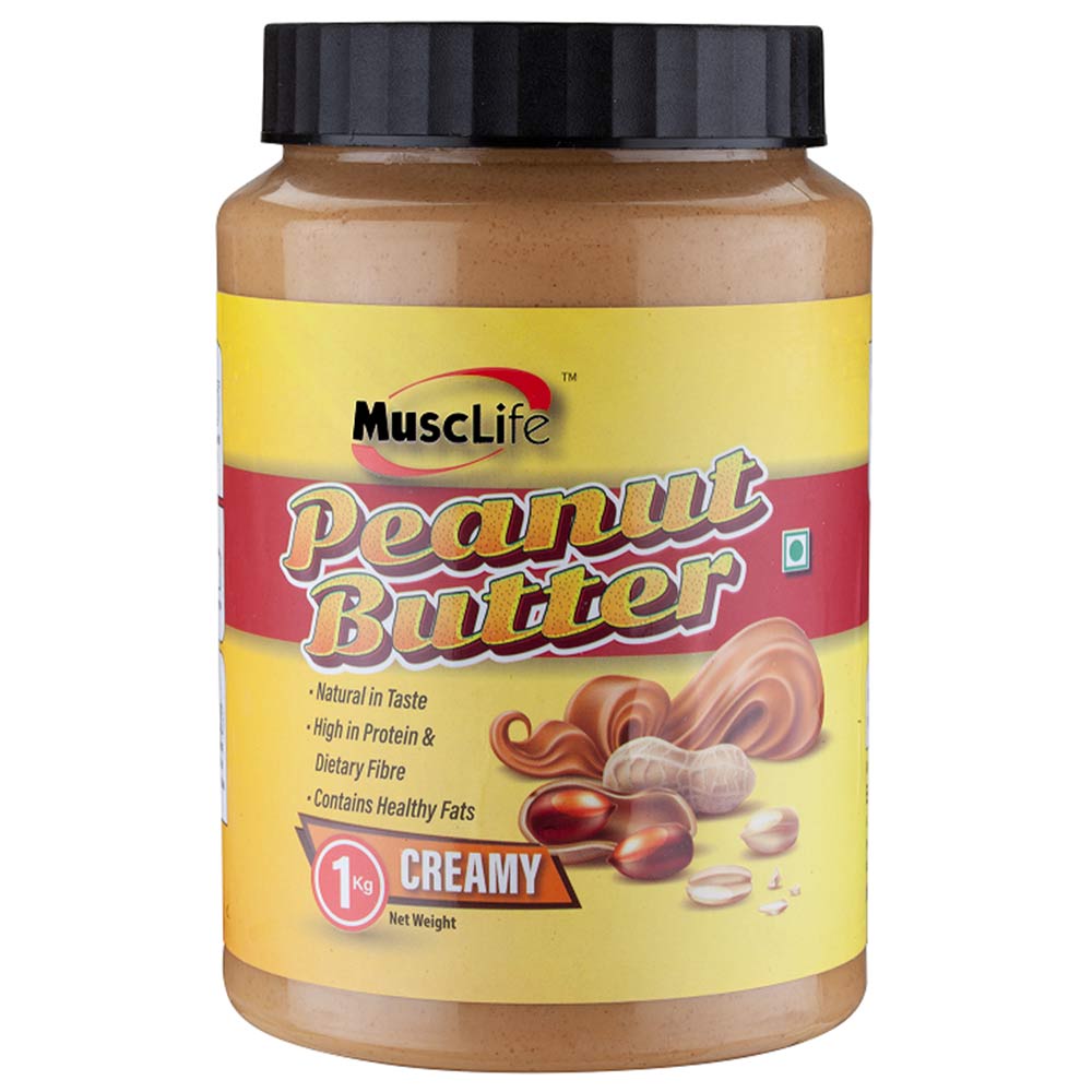 1 - Musclife Peanut Butter,  1 kg  Creamy 