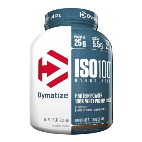 1 - Dymatize Iso-100 Protein OP,  5 lb  Gourmet Chocolate 