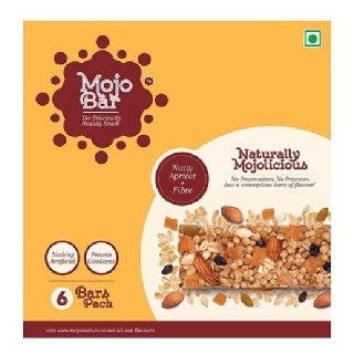 MojoBar Healthy Energy Bar, 6 Piece(s)/Pack Nutty Apricot