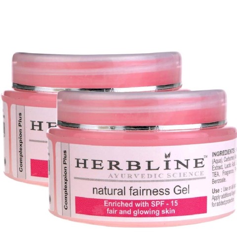 Herbline Natural Fairness Gel - Pack of 2, 50 g Fair and Glowing Skin Herbline Natural Fairness Gel - Pack of 2, 50 g Fair and Glowing Skin