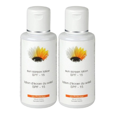 Herbline Sun Screen Lotion Spf 15 - Pack of 2, 100 ml UV Protection Herbline Sun Screen Lotion Spf 15 - Pack of 2, 100 ml UV Protection