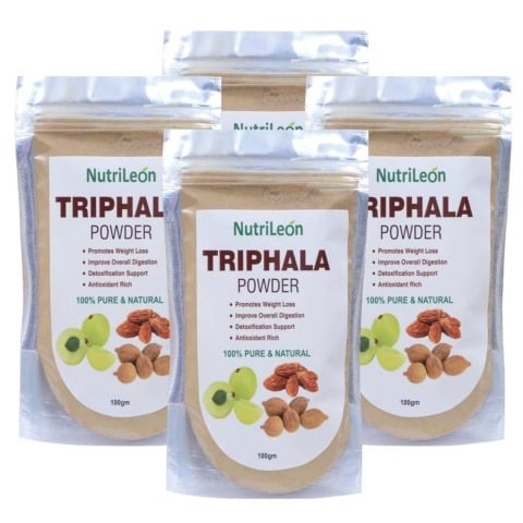 NutriLeon Triphala Powder - Pack of 4, 100 g NutriLeon Triphala Powder - Pack of 4, 100 g