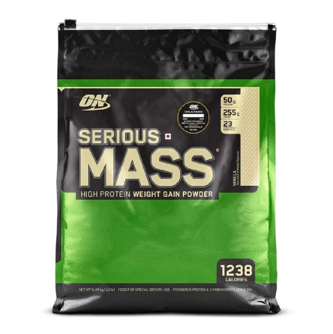 1 - ON (Optimum Nutrition) Serious Mass,  12 lb  Vanilla 