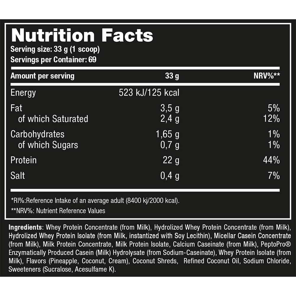 supplement - One Science Nutrition Super 9 - Premium Advance Protein Blend,  5 lb  Pina Colada 
