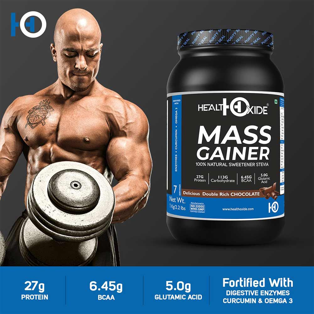 2 - Health Oxide Mass Gainer,  2.2 lb  Double Rich Chocolate 