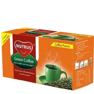 Nutrus Green Coffee Punch, 20 sachets/pack
