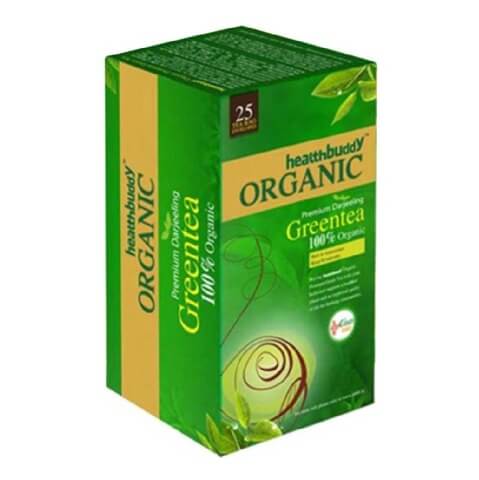 Healthbuddy Organic Premium Darjeeling Green Tea,  25 Piece(s)/Pack  Unflavoured 