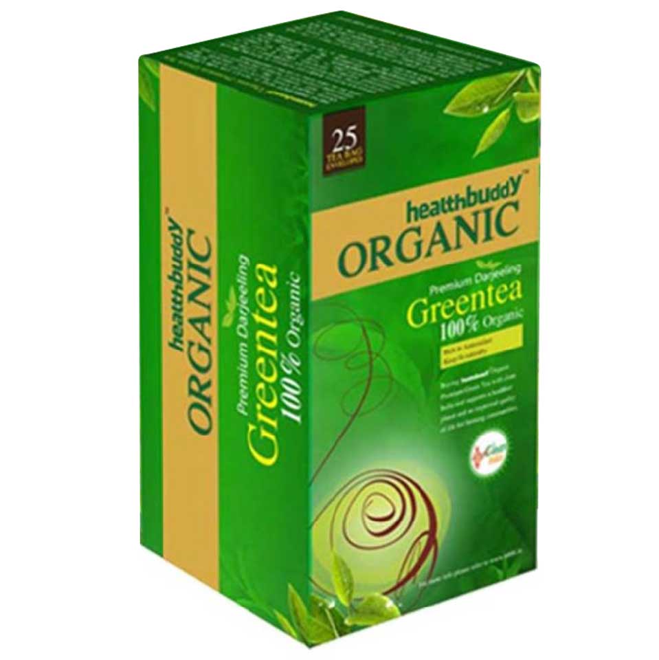 Healthbuddy Organic Premium Darjeeling Green Tea,  25 Piece(s)/Pack  Unflavoured 