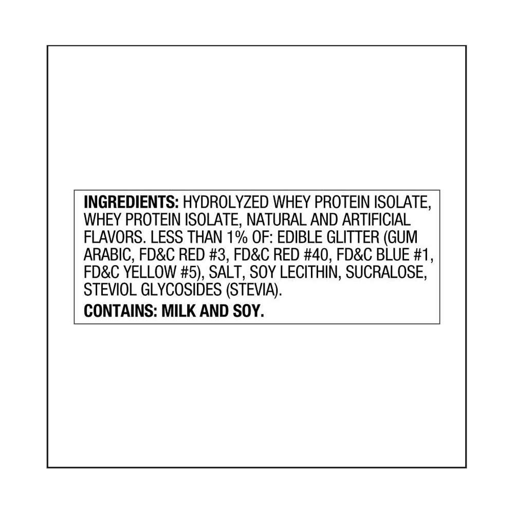 ingredients - Dymatize ISO 100 Hydrolyzed,  1.6 lb  Fruity Pebbles 