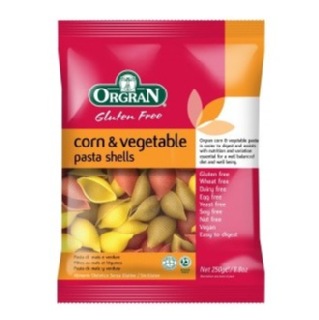 Orgran Corn & Vegetable Shells, 250 Piece(s)/Pack