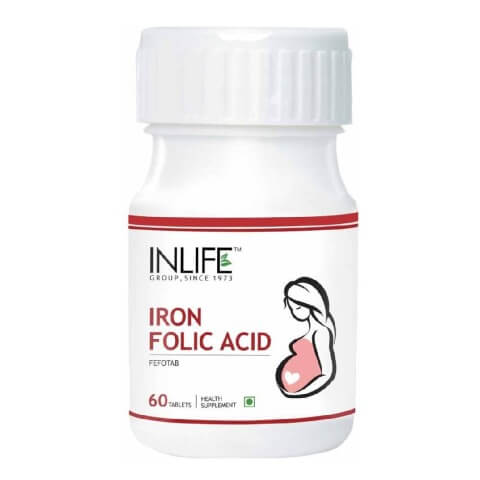 INLIFE Iron + Folic Acid, 60 tablet(s) INLIFE Iron + Folic Acid, 60 tablet(s)